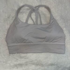 Lululemon white energy sports bra size 10